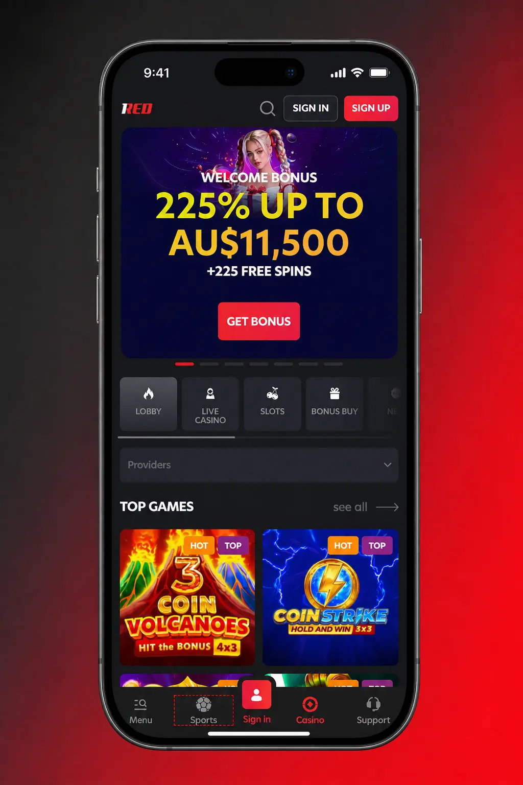 Step-by-step guide to depositing funds at 1Red Casino mobile site with payment options and cashier menu visible