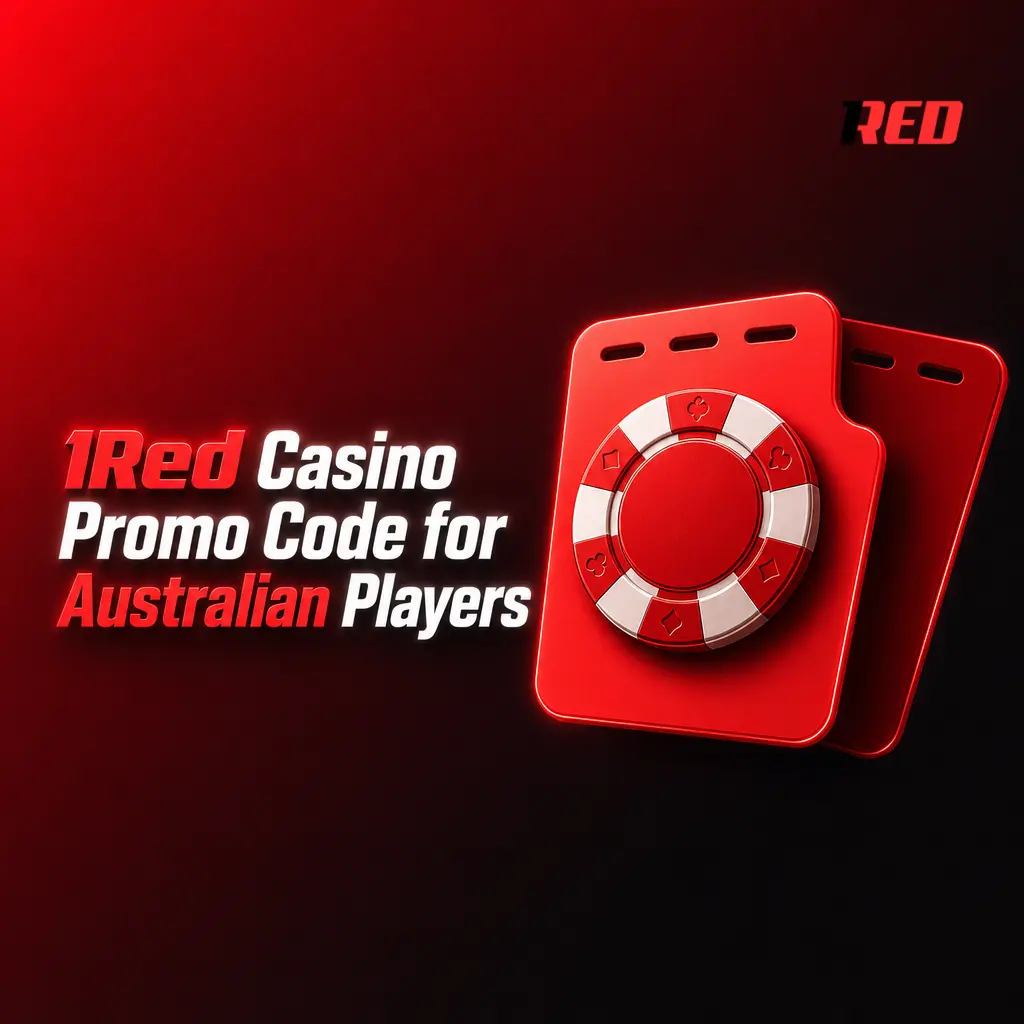 1Red Casino promo code field in cashier section for Australian players to activate welcome bonus offers